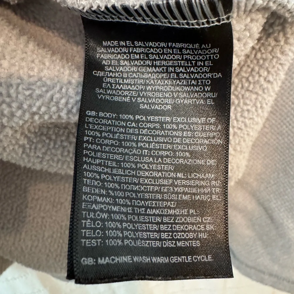 The North Face Men's/Unixex Gray Half Zip Fleece Sweater Size Medium